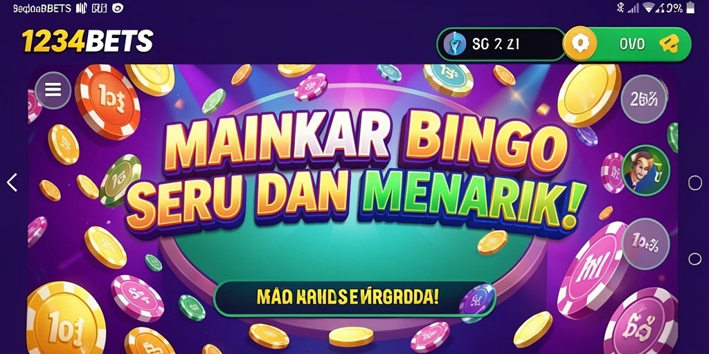 Tampilan gameplay menarik di 1234BETS dengan suasana Bingo yang mendebarkan.