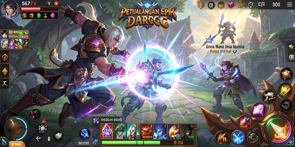 Tampilan gameplay ARPG mendebarkan di 567TV dengan aksi seru.