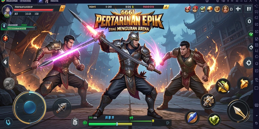 Screenshot utama gameplay Fighting yang seru dan penuh aksi.