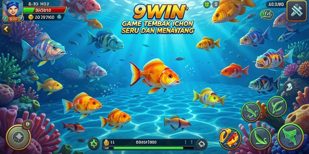 Tampilan menarik saat menangkap ikan di 9WIN.
