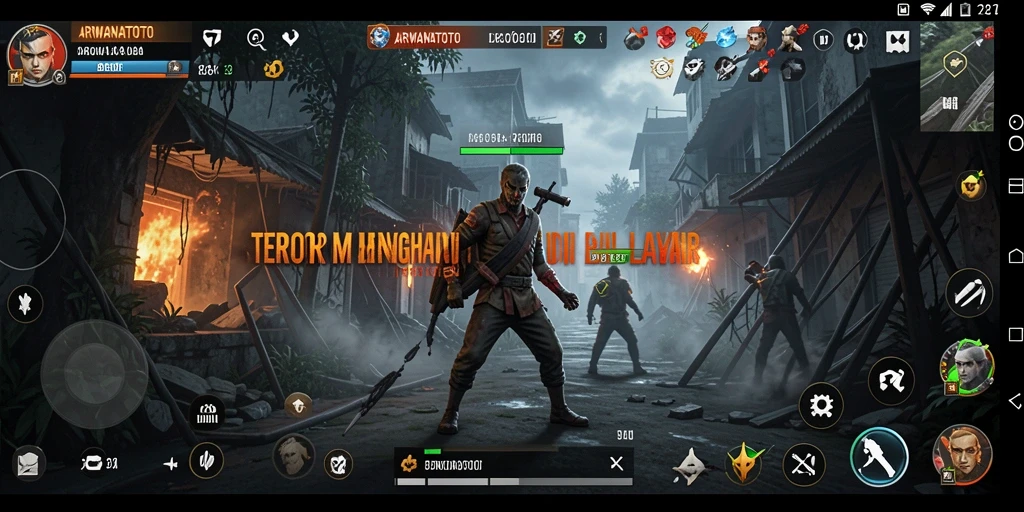 Screenshot ARWANATOTO menampilkan momen mencekam dalam suasana yang gelap.