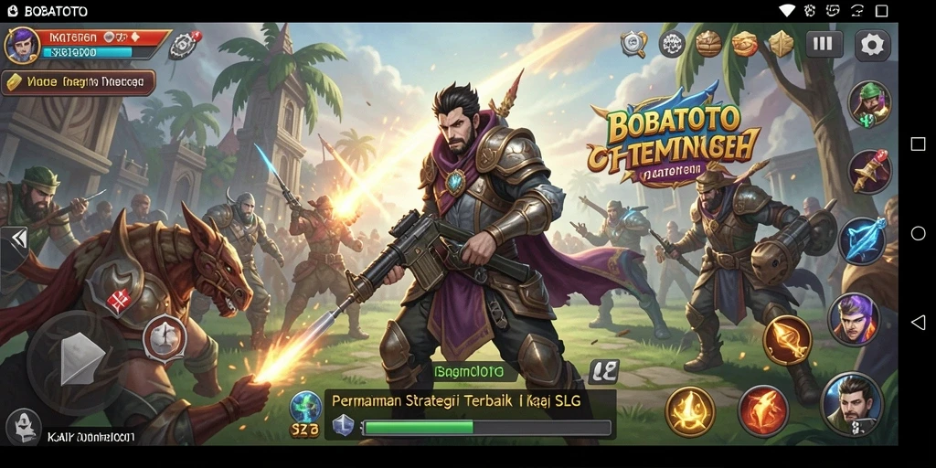 Tampilan gameplay SLG yang mendebarkan dan strategis.