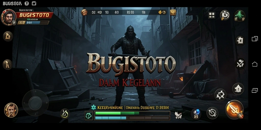 Tangkapan layar menegangkan dari gameplay BUGISTOTO yang menampilkan suasana kegelapan.