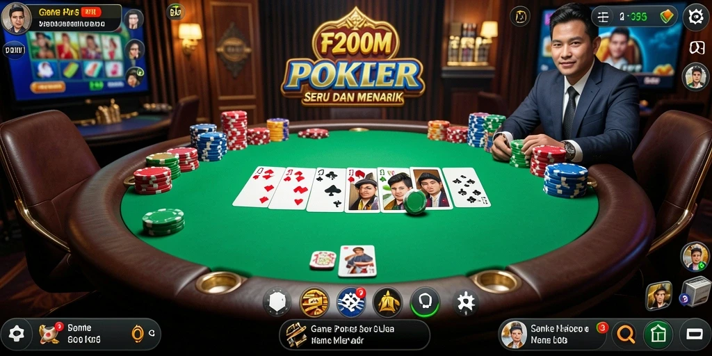 Tampilan gameplay F200M yang menegangkan dan penuh strategi.