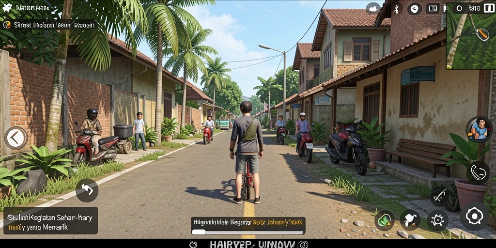 Tampilan gameplay simulasi yang mengasyikkan di HARAPJP.