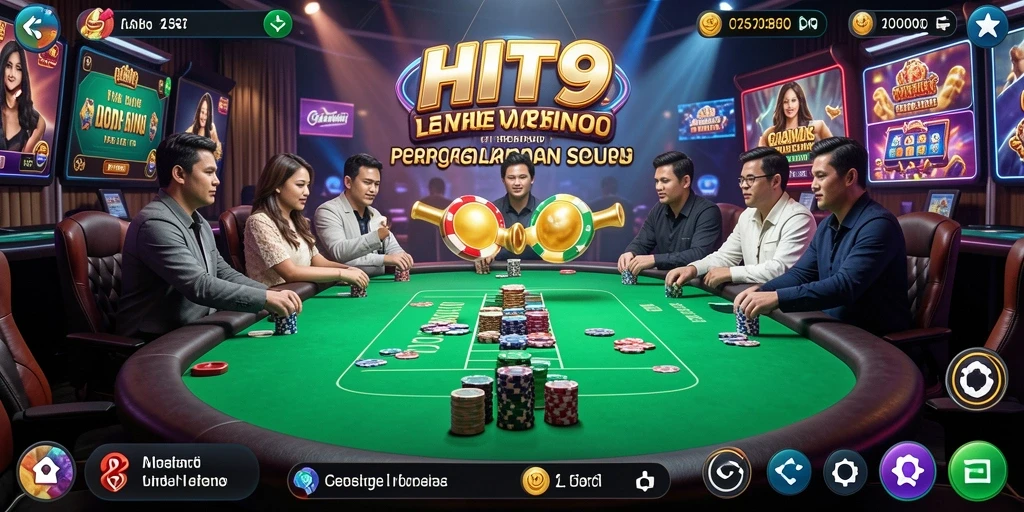 Tangkapan layar aplikasi HIT9 saat bermain Live Casino yang seru.