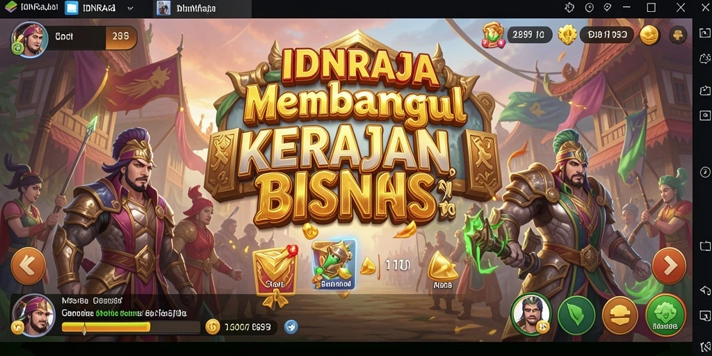 Tampilan menarik dari gameplay Tycoon IDNRAJA.