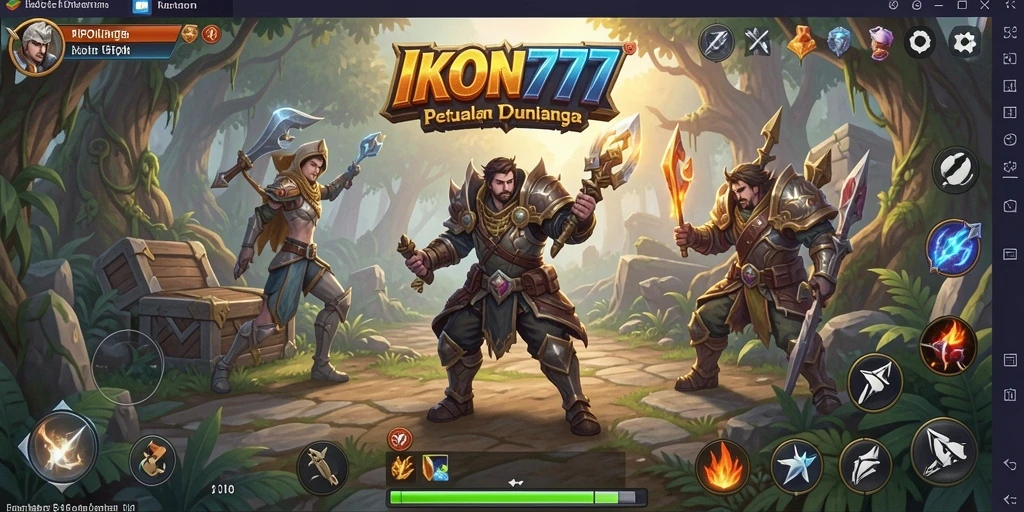 Screenshot gameplay IKON777 yang menampilkan pertempuran yang mendebarkan.