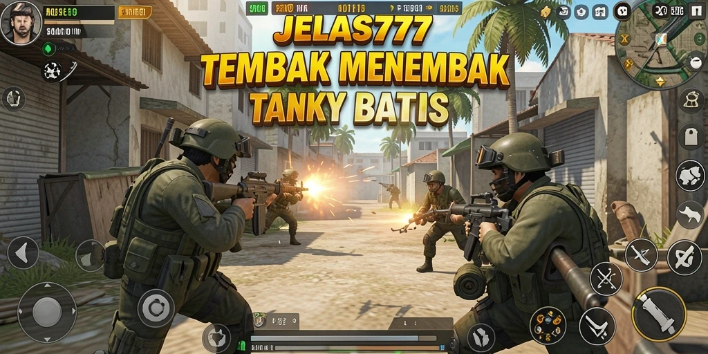 Gameplay seru di JELAS777 dengan aksi tembak menembak intens.