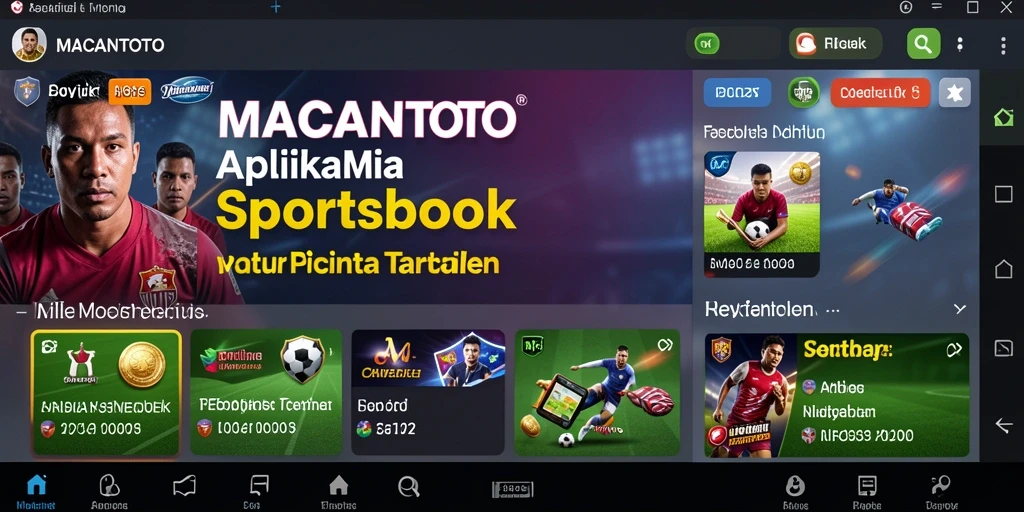 Tampilan menarik dari gameplay Sportsbook di MACANTOTO.