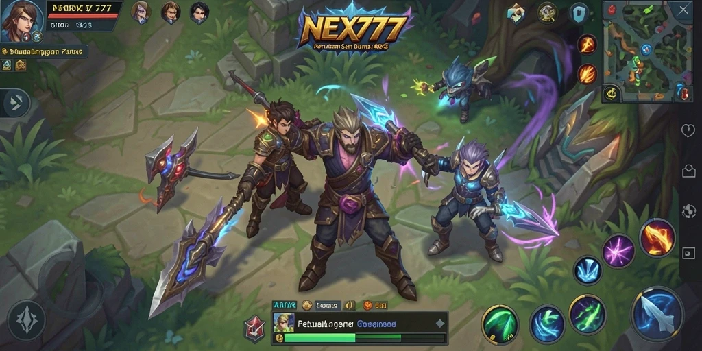 Tampilan gameplay seru dan penuh aksi dalam NEX777.