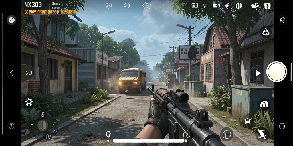 Gameplay NX303 menunjukkan interaksi simulasi yang menarik dan mendalam.