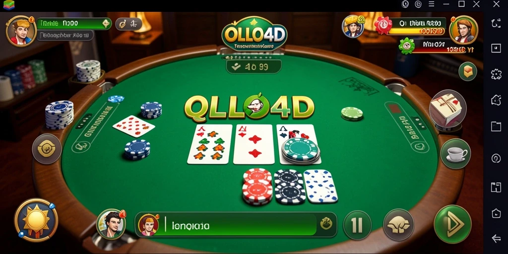 Screenshot gameplay OLLO4D menampilkan suasana QiuQiu yang menyenangkan.