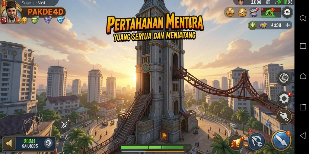 Tampilan gameplay PAKDE4D yang mendebarkan dan strategis.