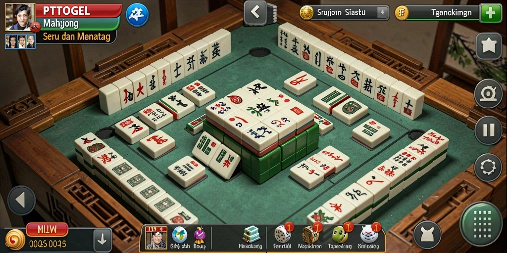 Gameplay menarik dan mendebarkan dari PTTOGEL Mahjong.