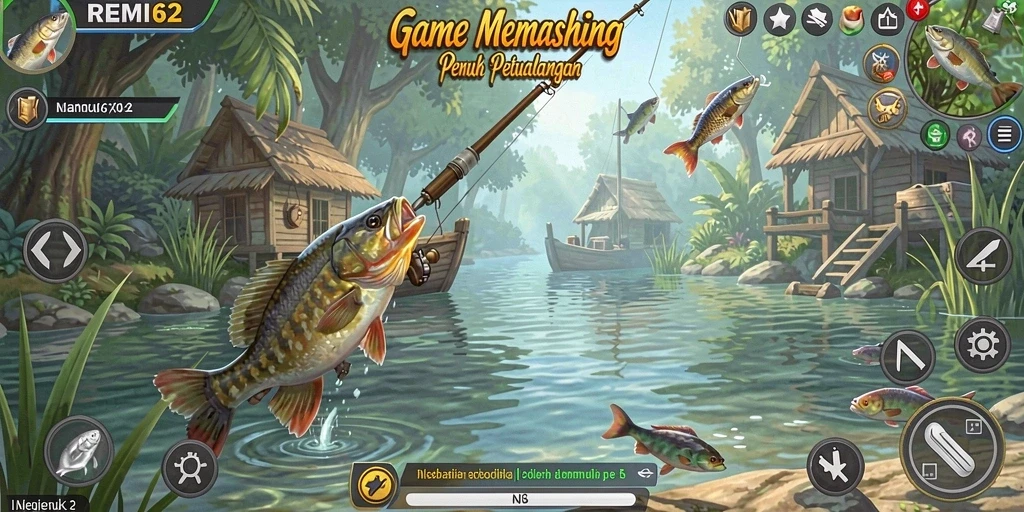 Tangkapan ikan besar dalam <strong>REMI62</strong> menunjukkan keseruan memancing.