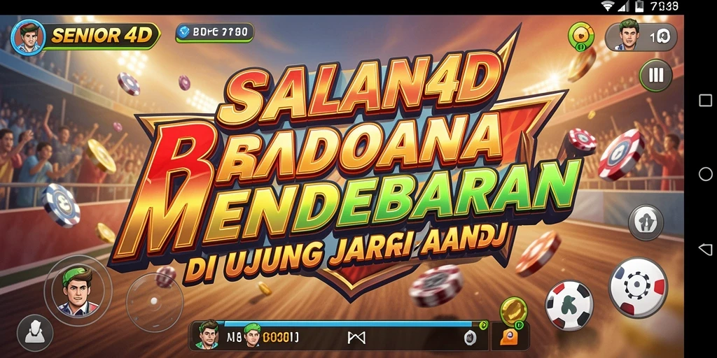 Screenshot menampilkan balapan intens dengan mobil kustom yang sedang beraksi.
