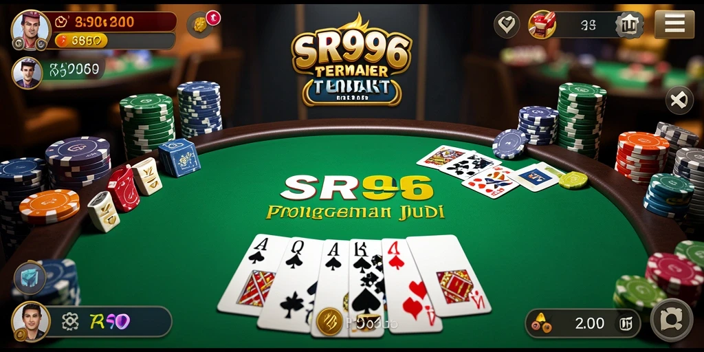 Screenshot utama SR996 menampilkan aksi seru permainan Poker.