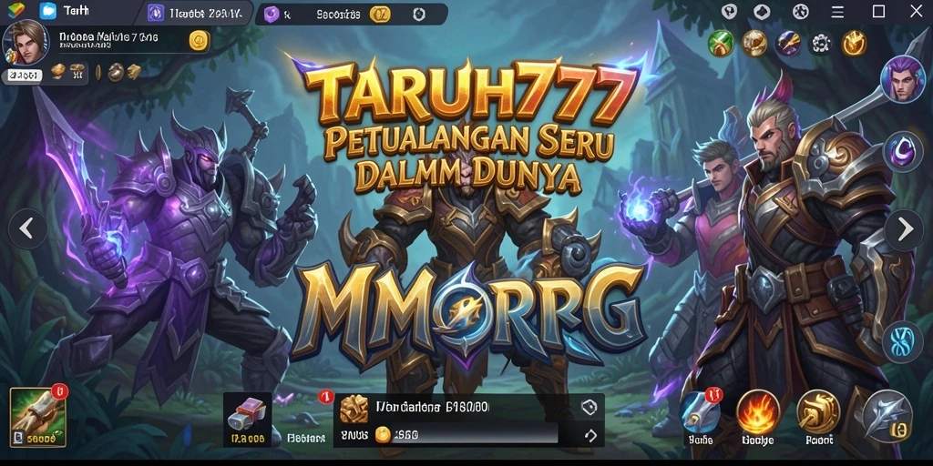Tampilan gameplay TARUH777 yang menarik dan penuh aksi dalam dunia MMORPG.