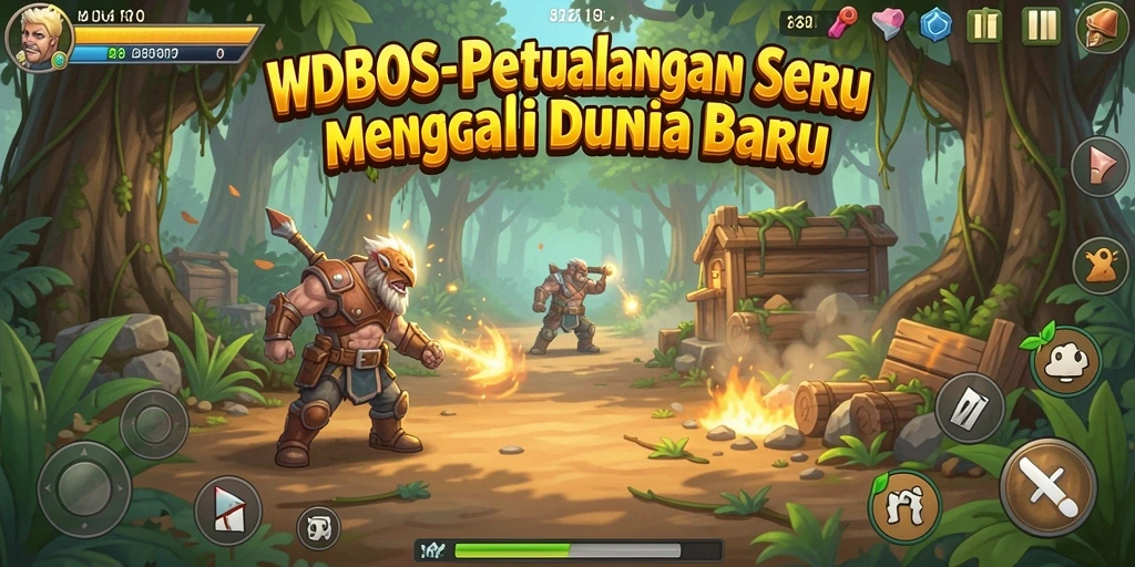 Tangkapan layar <strong>WDBOS</strong> menampilkan gameplay yang penuh petualangan dan eksplorasi.